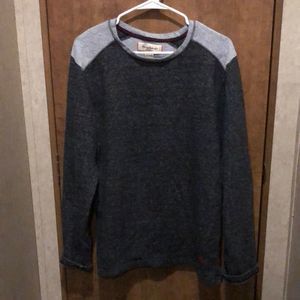Tommy Bahama Pullover Crew Neck Warm Two Tone Gray Fleece in EUC Size Large -A